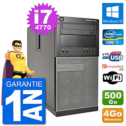 PC Tour Dell 7020 Intel Core i7-4770 RAM 4Go Disque Dur 500Go Windows 10 Wifi · Occasion 