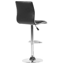 Beliani Tabouret de bar Set de 2 Cuir PU Noir LUCERNE pas cher