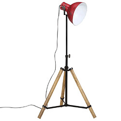 vidaXL Lampadaire 25 W rouge délavé 75x75x90-150 cm E27