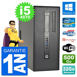 PC Tour HP ProDesk 600 G1 Intel i5-4570 RAM 32Go Disque 500Go Windows 10 Wifi · Occasion 