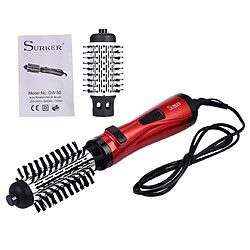 Wewoo Sèche-cheveux électrique 360 degrés rotation brosse professionnel cheveux peigne bigoudi rouge 