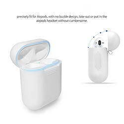 Acheter Wewoo Coque Protection Pour Apple AirPods Portable Bluetooth Écouteurs Boîte de en silicone Anti-perte Sac rangement Dropproof (Les ne sont pas inclus) (Marron)