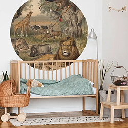 Avis WallArt Papier peint cercle Animals of Africa 142,5 cm