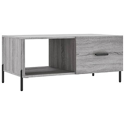 vidaXL Table basse sonoma gris 90x50x40 cm bois d'ingénierie