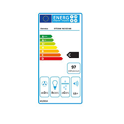 Hotte décorative 60cm 68db 600m3/h blanc - EFTD26W - ELECTROLUX