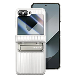 I-Blason Coque pour Samsung Galaxy Z Flip 6 Robuste Béquille Support Vidéo Blanc