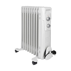 Radiateur bain d'huile 9R 2000W Clatronic RA 3736 Blanc