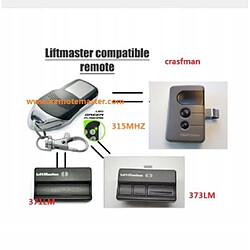 GUPBOO Télécommande Universelle de Rechange pour télécommande de porte de garage LiftMaster 371lm 372lm 373lm