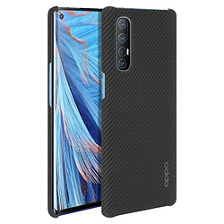 Coque Oppo Find X2 Neo Original Effet Carbone Rigide Antichoc Noir