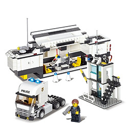 Wewoo Jeu construction DIY 511 PCS Briques Blocs Ville Commissariat de Police Commandes Véhicules en Plastique Jouets, Tranche d'âge: 6 Ans et plus