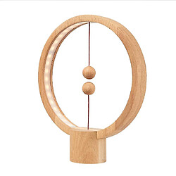 Universal Lampe à plat, lampe de bureau - bois rond(Bois)