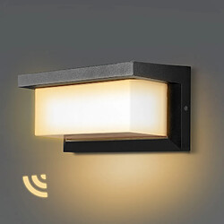 Einfeben Applique Murale LED 18W capteur LED IP65 éclairage extérieur avec détecteur de mouvement patios jardins blanc chaud