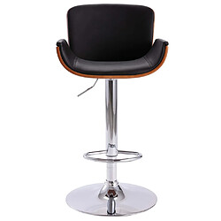 vidaXL Tabouret de bar Noir Similicuir