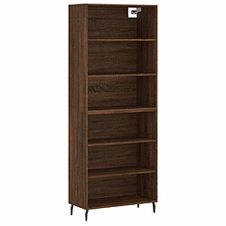 Maison Chic Buffet,Meuble de Rangement,commode pour salon,Cuisine chêne marron 69,5x32,5x180 cm bois d'ingénierie -MN96654