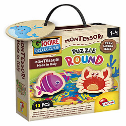 Avis Lisciani Montessori Legno Puzzle Round