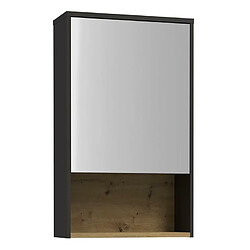 Vente-Unique Armoire murale de salle de bain anthracite - 60 cm - YANGRA