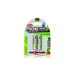 Pack de 2 pile rechargeable AA Mignon 800mAh PHONE DECT Ansmann