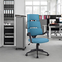 Franchi Chaise de bureau ergonomique réglable en hauteur en tissu Motegi OCEAN