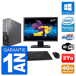 PC Fujitsu E500 DT Ecran 27" Intel G630 RAM 4Go Disque Dur 2To Windows 10 Wifi - Occasion