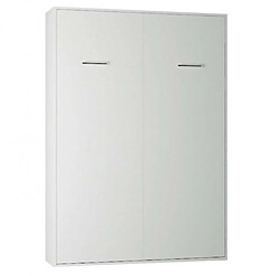 Inside 75 Armoire lit escamotable SMART-V2 blanc mat couchage 140*200 cm.