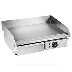 Helloshop26 Plancha grill électrique lisse 55cm 1 x 3.0 Kw acier inox professionnel jardin barbecue 3614033