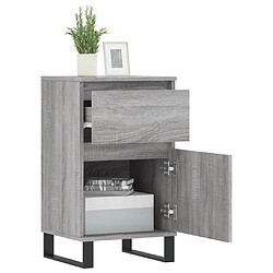 Avis vidaXL Buffets 2 pcs sonoma gris 40x35x70 cm bois d'ingénierie