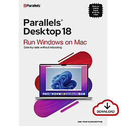 Parallels Desktop 18 pour Mac Edition Standard - Licence 1 an - 1 poste - A télécharger