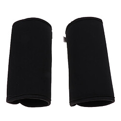 2 PCS Pet Leg Brace Protector Chien Blessure Genouillères Fixes Noir L attelle de jambe d'animal familier