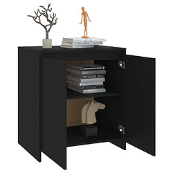 Acheter vidaXL Buffet Noir 70x41x75 cm Bois d'ingénierie