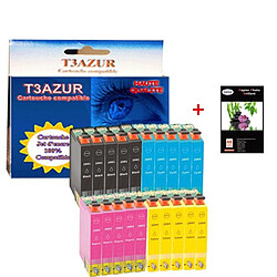 T3Azur 20 cartouches d'encre compatibles 29XL pour Epson Expression Home XP-247 +10f PPA6 