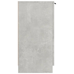 Avis vidaXL Armoire à chaussures Gris béton 59x35x70 cm Bois d'ingénierie