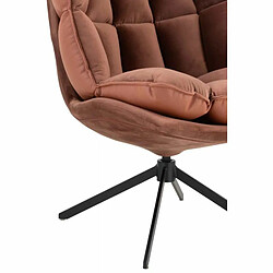 Paris Prix Fauteuil Relax sur Pied Coussin 92cm Marron Rouille pas cher