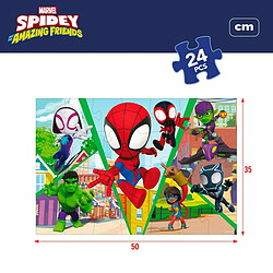 Puzzle Enfant Spidey Double face 50 x 35 cm 24 Pièces (12 Unités) pas cher