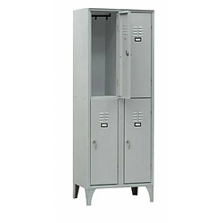 Armoire Vestiaire Multicases 2 Colonnes 4 Cases - L2G 