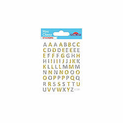 Youdoit 74 Stickers Alphabet - Paillettes or et argent - 0,7 cm