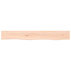 Maison Chic Étagère murale flottante,Etagère de rangement 80x10x4 cm bois de chêne massif non traité -MN72792