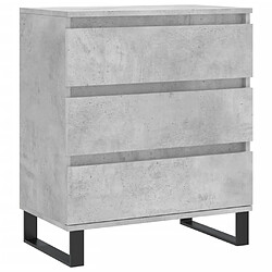 Maison Chic Buffet,Meuble de Rangement,commode pour salon,Cuisine Gris béton 60x35x70 cm Bois d'ingénierie -MN90485