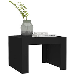 Avis vidaXL Table basse Noir 50x50x35 cm bois d'ingénierie