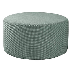 Housses De Pouf Housse De Repose-pieds Ronde Amovible Vert pas cher