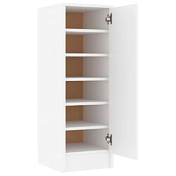 vidaXL Armoire à chaussures Blanc 32x35x92 cm Aggloméré