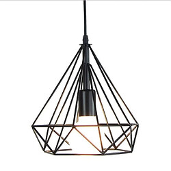 Avis Stoex Suspension Cage Forme Diamant Contemporain 25cm Corde Ajustable Luminaire Lustre en Fer Salle à Manger,Bar,Chambre