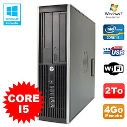 PC HP Elite 8200 SFF Intel Core I5 3.1GHz 4Go Disque 2To DVD WIFI W7 - Occasion