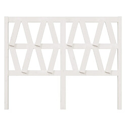 Avis Maison Chic Tête de lit scandinave pour lit adulte,Meuble de chambre Blanc 146x4x100 cm Bois massif de pin -MN11595