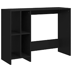 Maison Chic Bureau d'ordinateur solide,Table de travail portable Noir 102,5x35x75 cm Aggloméré -GKD49928