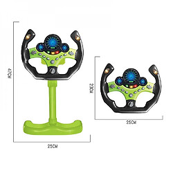 Avis Universal Jouets, voitures, volants électriques, jouets, lumière et son, éducation des enfants, co-pilotes.(Vert)