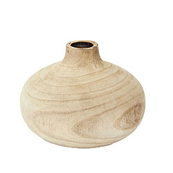 Toilinux Vase ruche en Bancoulier Diam. 20,70cm - Beige