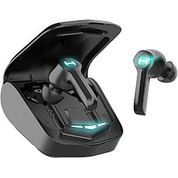 Chrono ChronusGM4 True Écouteurs stéréo sans fil TWS Casque Bluetooth 5.0 IPX5 Étanche CVC 8.0 Écouteurs intra-auriculaires à réduction de bruit Assistant vocal Casque de réveil pour le travail Gaming Gym(noir)