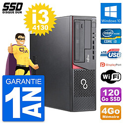 PC Fujitsu Esprimo E720 E85+ DT Intel i3-4130 RAM 4Go SSD 120Go Windows 10 Wifi - Occasion