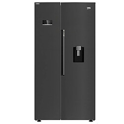 Réfrigérateur américain 91cm 576l nofrost noir - GN163241DXBRN - BEKO