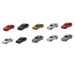 10pcs Modèles de Voiture avec L'Échelle 1:87 HO pour Bâtiment Train Décor